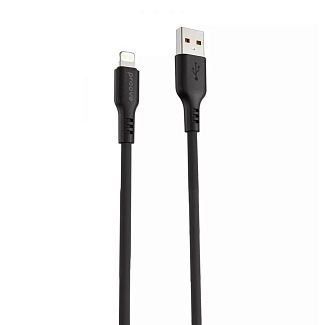 Кабель USB Lightning 2.4A 1м Rebirth черный PROOVE