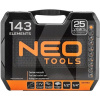 Набор инструментов 1/2" 1/4" 143 предмета NEO Tools (08-945)