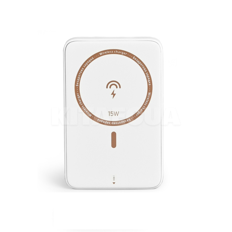 Повербанк с беспроводной зарядкой VPB-331 10000mAh PD20W белый VIDEX (VPB-331-W) - 2