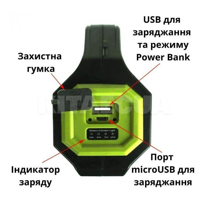 Фонарь переносной с солнечной батареей Haoerliang (T95-LED+COB) - 2