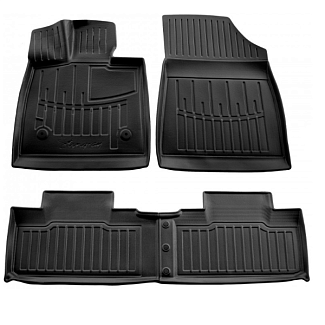 Резиновые коврики в салон BYD Song Plus EV (2021-н.в) OP клипсы Stingray