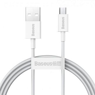 Кабель USB - microUSB Superior Series Fast Charging 2А 2м белый BASEUS