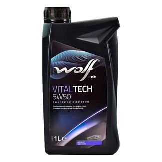 Масло моторное синтетическое 1л 5W-50 Vitaltech WOLF