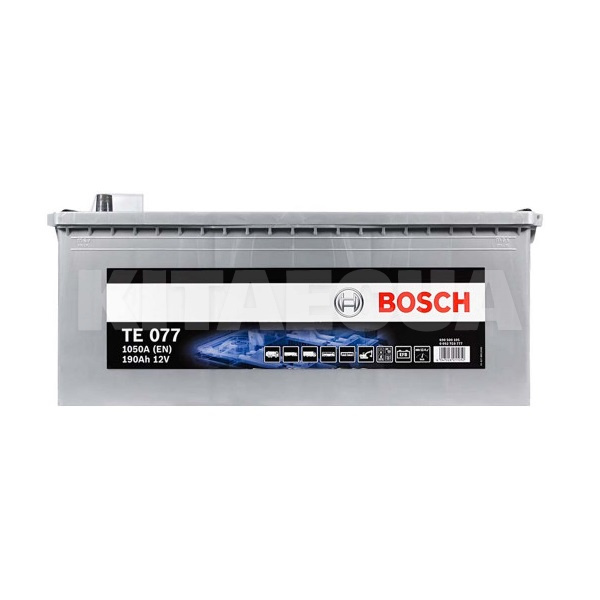Аккумулятор автомобильный TE 077 190Ач 1050А "+" слева Bosch (0092TE0777)
