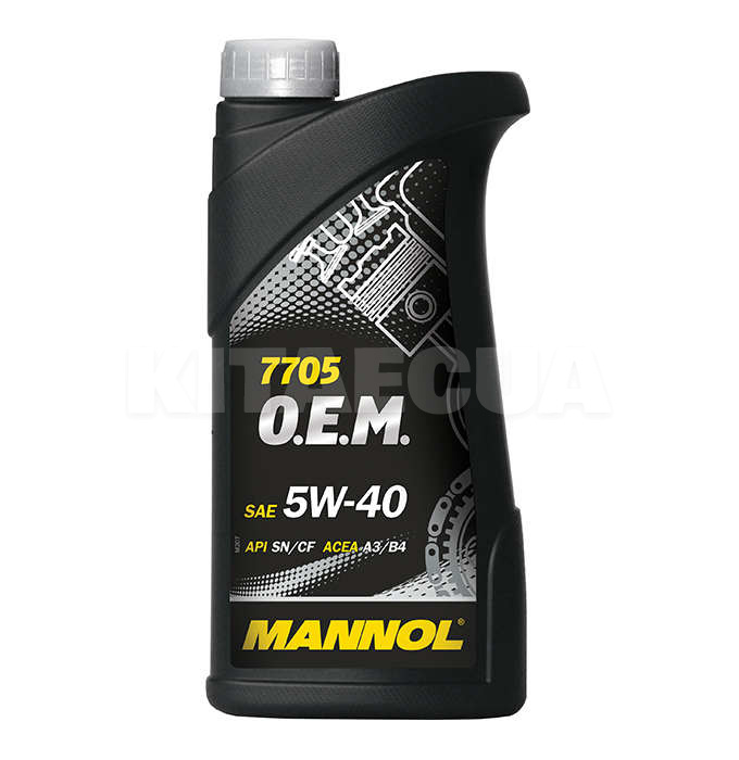 Масло моторное синтетическое 1л 5W-40 O.E.M. for Renault/Nissan Mannol (MN7705-1) - 2