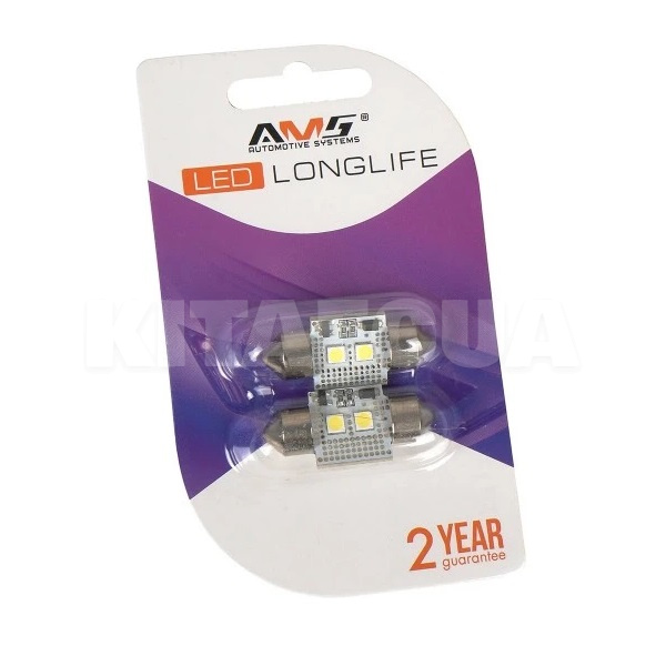 Светодиодная лампа L2 9/18V C5W 6000K (компл.) AMS (41321) - 4
