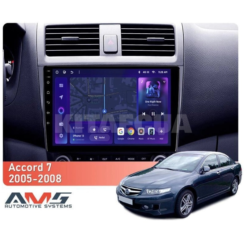Штатная магнитола MOSS M3 4+32 ГБ 10" Honda Accord 7 CL 2005-2008 (F2) AMS (50804) - 2
