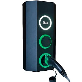 Зарядна станція для електромобіля 14 кВт 32А 1-фазна Type 2 (розетка) + Type 2 (європейське авто) Octa Energy