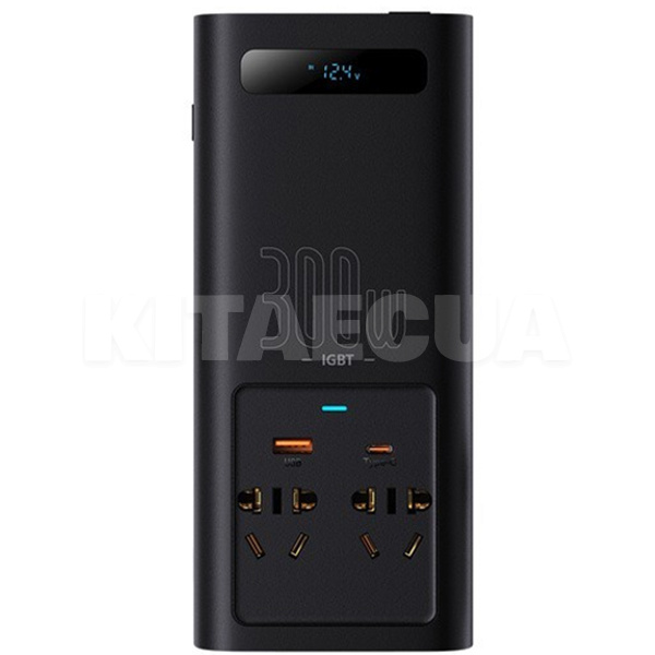 Автомобільний інвертор 12-220В 300Вт BASEUS (CGNB010101) - 3