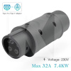Переходник 7.4 кВт 32А 1-фаза Type 2 (станция) - Type 1 (американское авто) GUWIEYG (P-T2T1)
