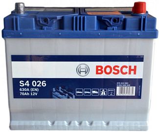 Аккумулятор автомобильный 70Ач 630А "+" справа BOSCH