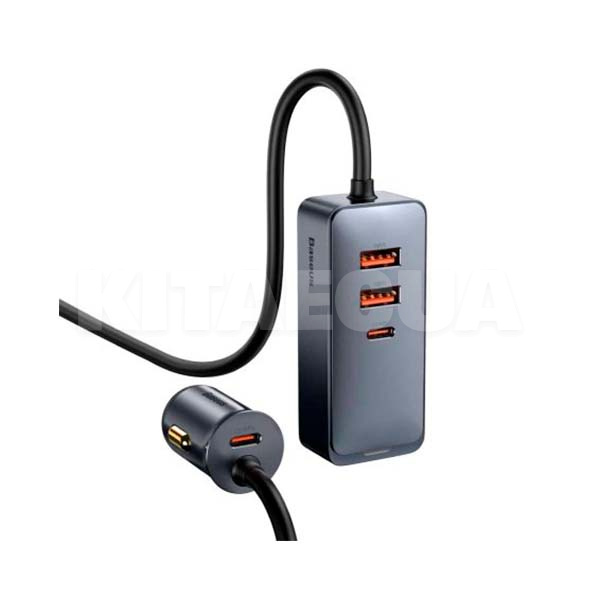 автомобільний зарядний пристрій 3 usb + 2C gray BASEUS (CCBT-A0G-BASEUS) - 3