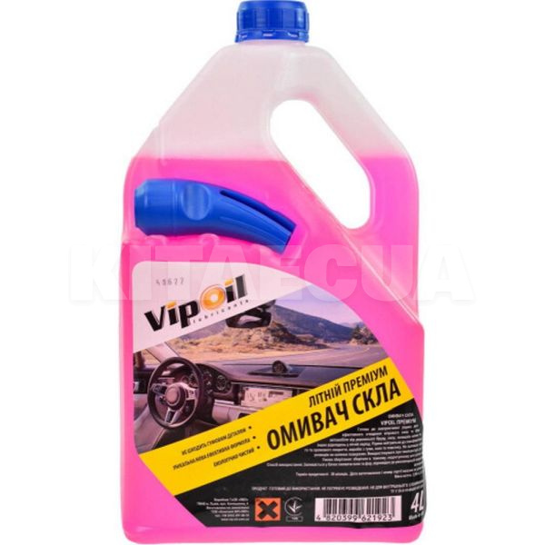 Омыватель летний premium 4л "эйфория" -5°с VipOil (0359868)