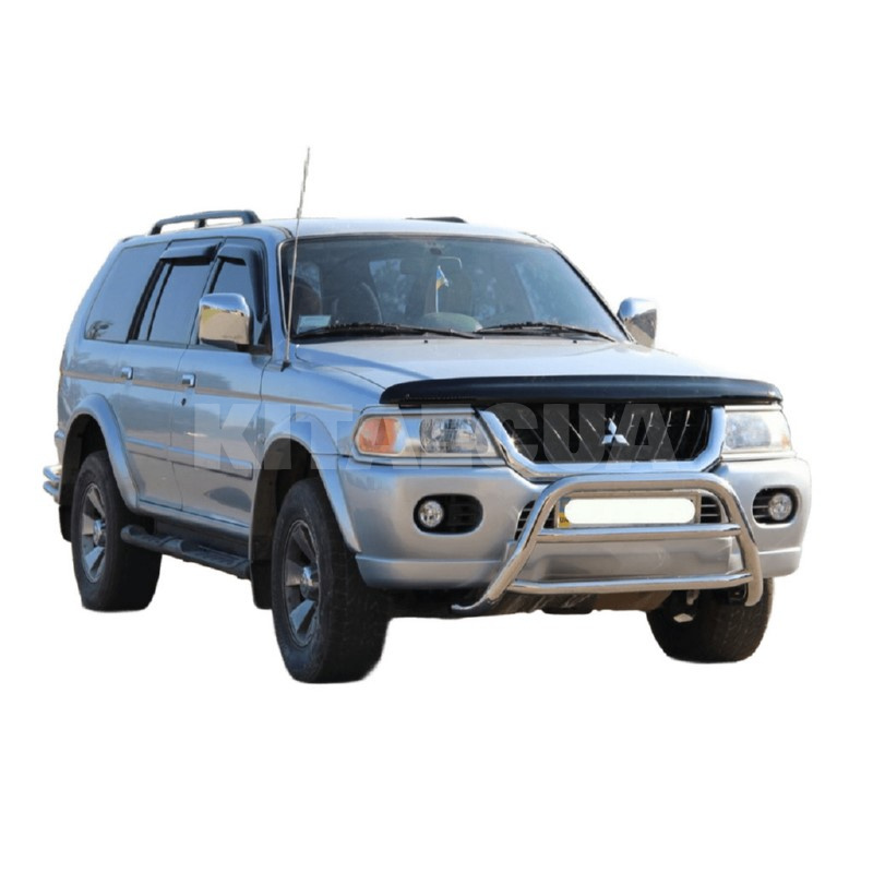 Кенгурятник WT022 Mitsubishi Pajero Sport 1996-2007 нержавеющая сталь CAN (dd22587) - 2