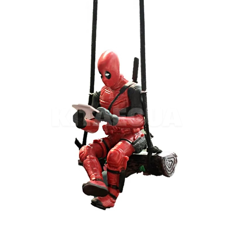 Фигурка подвесная в автомобиль "Дедпул на качелях" (Deadpool-A)