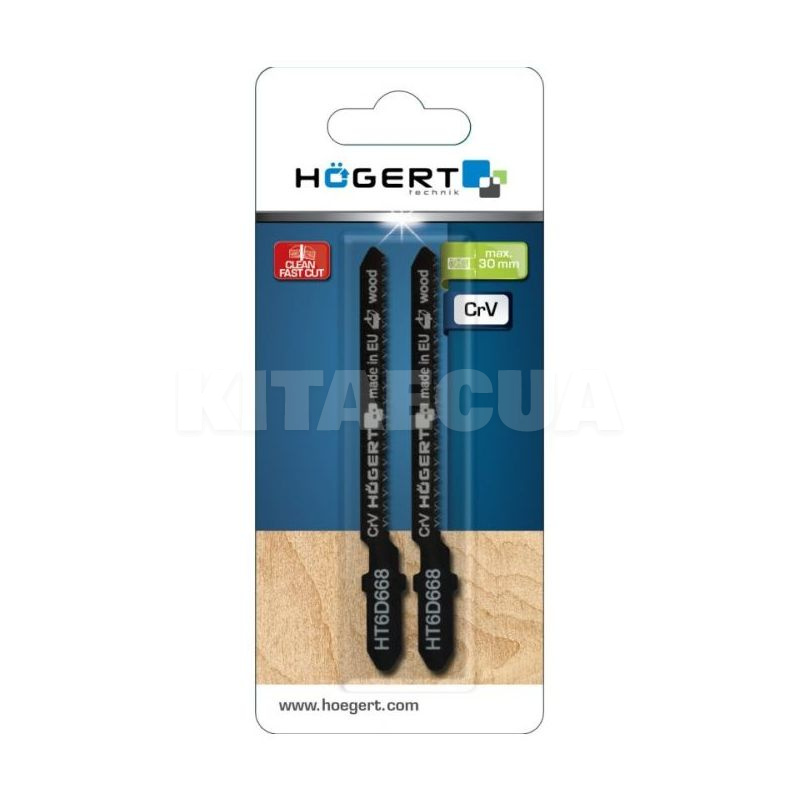 Полотно для электролобзика по дереву чистый рез 116 мм 8 TPI T301CD 5 шт HOGERT (HT6D668) - 2