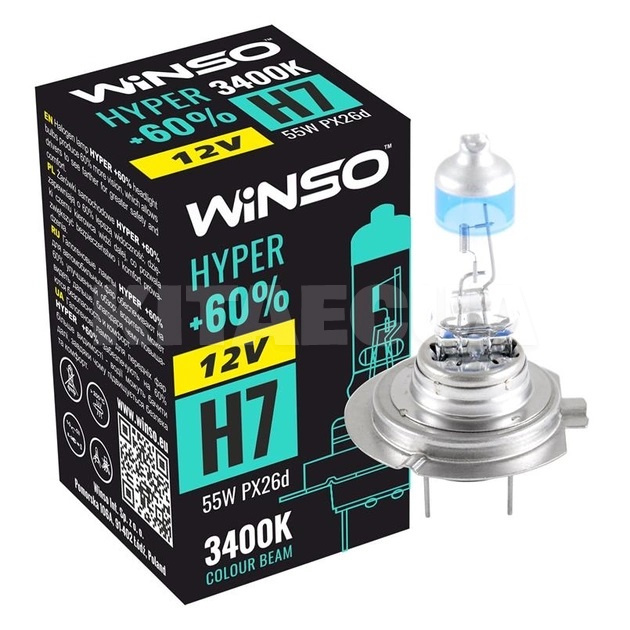 Галогенна лампа H7 55W 12V Winso (712720)