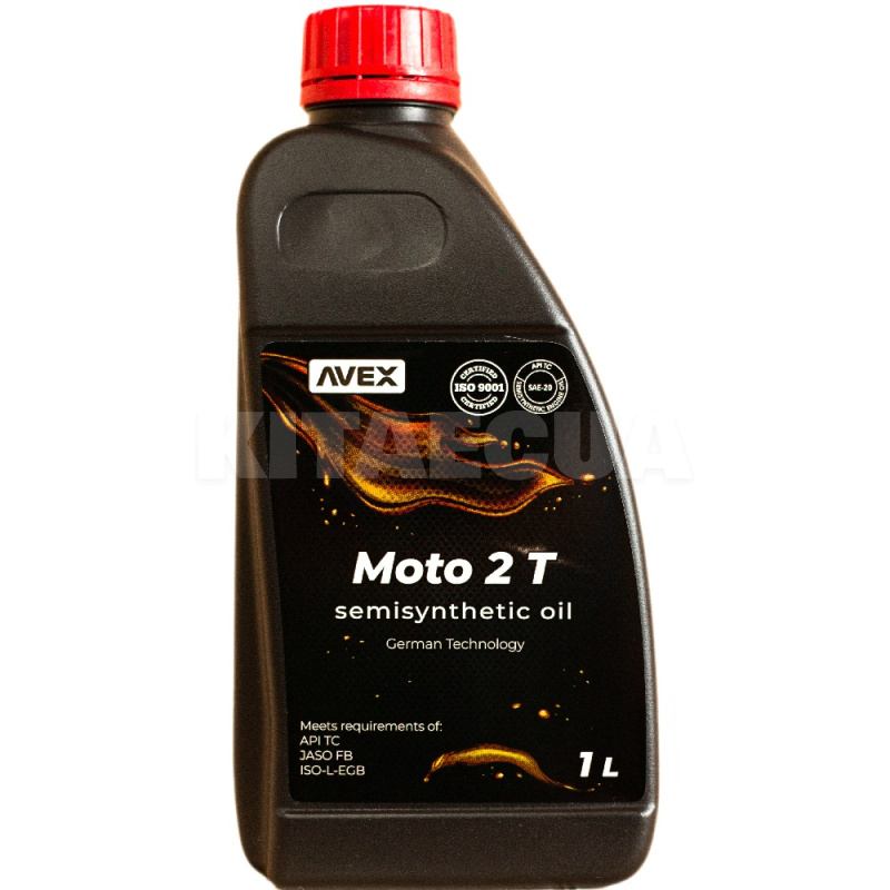 Масло моторное MOTO 2T S 1л полусинтетическое AVEX (64077)