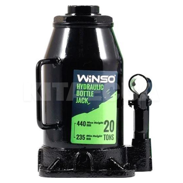 Домкрат гідравлічний пляшковий до 20т (235мм-440мм) Картонна упаковка Winso (170220)