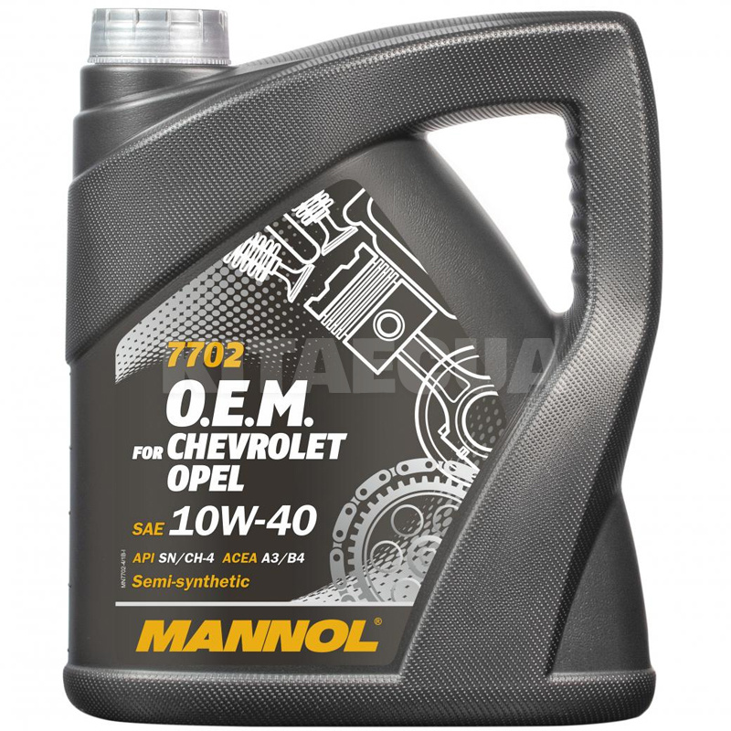 Масло моторное полусинтетическое 4л 10W-40 O.E.M. for/Opel/GM Mannol (MN7702-4)
