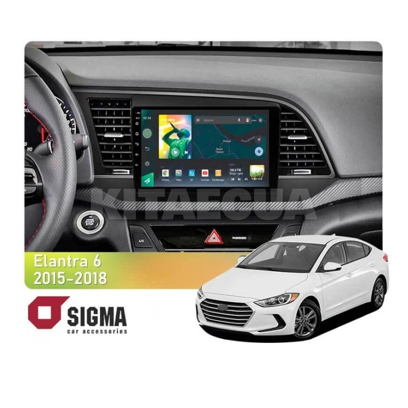 Штатна магнітола X9464 4+64 ГБ 9" Hyundai Elantra 6 2018-2020 (A) SIGMA4car (33406)