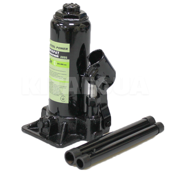 Домкрат гідравлічний пляшковий до 5т (195мм-380мм) STEEL POWER (SPR 2205)