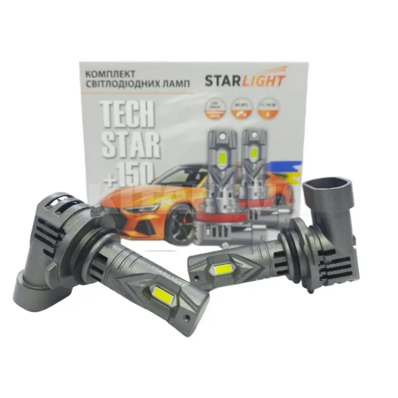 LED лампа для авто TechStar +150% HB4 50W 5500K (компл.) StarLight (SL-TS-9006W)