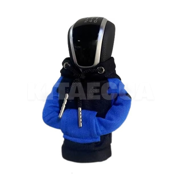 Чехол для рычага передач "Толстовка" белая (hoodie-BU-W) - 2