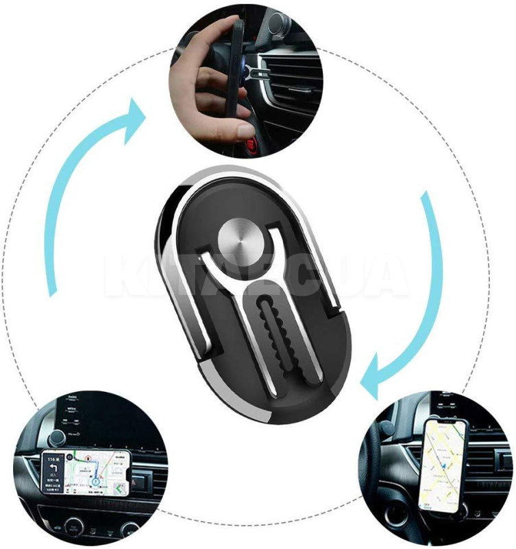 Автомобільний тримач Premium Space Gray RM-C200 XoKo (XK-RM-C200GR) - 2