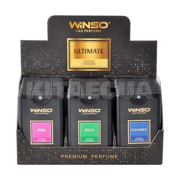 Ароматизатор 18 мл ULTIMATE Slim Spray MIX скринька 24 шт Winso (500082)