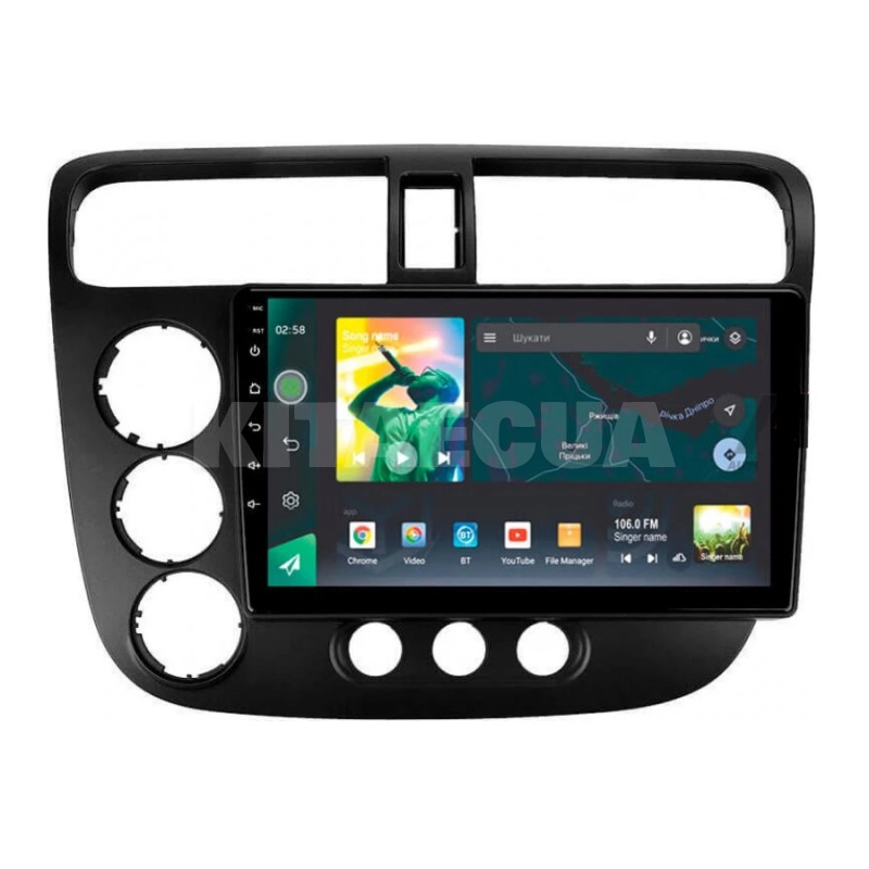 Штатна магнітола X9464 4+64 ГБ 9" Honda Civic 7 2000-2006 SIGMA4car (33392) - 2