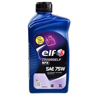 Масло трансмиссионное синтетическое 1л 75W Tranself NFX ELF
