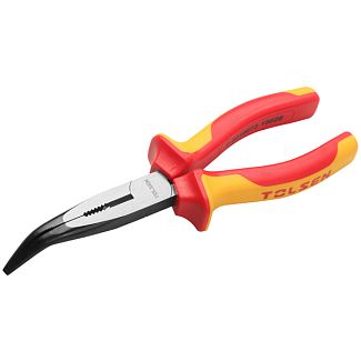 Длинногубцы диэлектрические изогнутые 160мм (6") VDE Premium TOLSEN