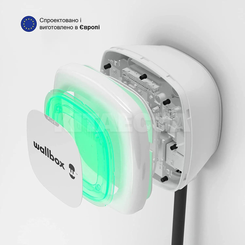 Зарядка для електромобіля Type 2 22 кВт 32А 3-фази Pulsar Plus біла Wallbox (PLP1-M-2-4-9-001) - 10