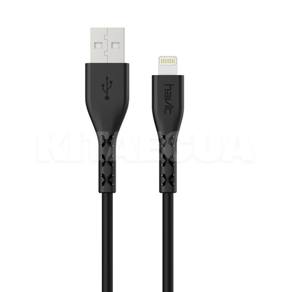 Кабель USB Lightning 2А HV-H66 1м чорний HAVIT (HV-H66 1m)