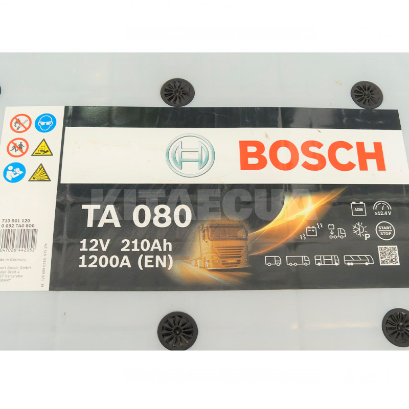 Аккумулятор автомобильный TA 080 210Ач 1200А "+" слева BOSCH (0 092 TA0 800) - 4