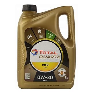 Моторна олія синтетична 5л 0W-30 Quartz INEO FDE TOTAL