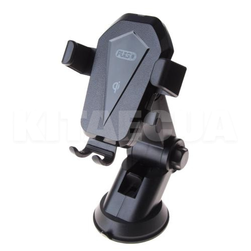 Держатель автомобильный зажим на присоске 64-95 мм с беспроводной зарядкой PULSO (WC-2502K) - 3