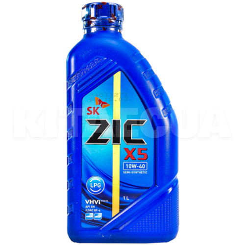 Масло моторное полусинтетическое 1л 10W-40 X5 LPG ZIC (132666)