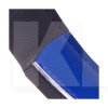 Чехол на руль S (35-37 см) чёрный/синий искусственая кожа VITOL (JU 080204BL S)