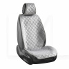 Накидка на передние сиденья серая с подголовником 2 шт. Turbo CARLIFE (SC30202)