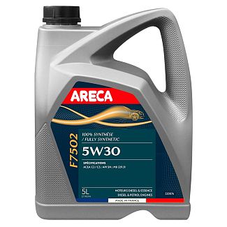 Масло моторное синтетическое 5л 5W-30 F7502 ARECA