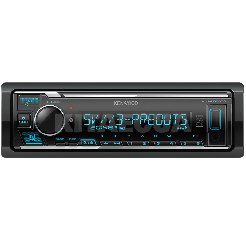 Автомагнитола 1DIN 4x50W LCD-дисплеем изменяемой подсветкой KMM-BT358 KENWOOD (00-00019712)