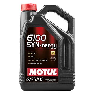 Моторнt масло синтетичне 5л 5W-30 6100 Syn-nergy MOTUL