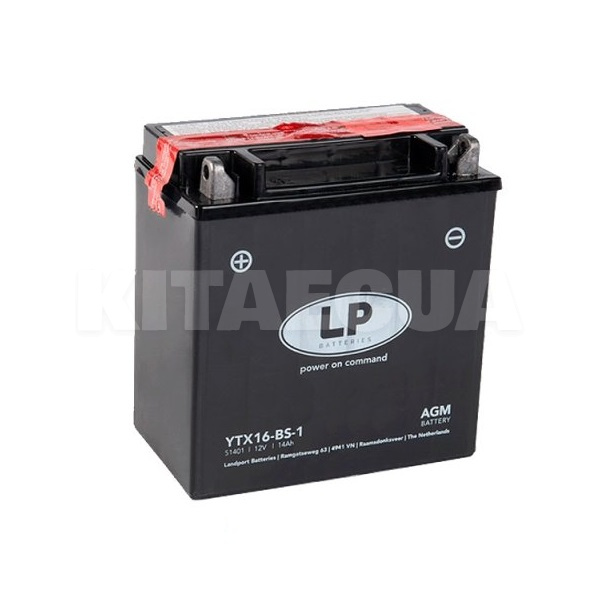 Мото акумулятор 14Ач 230А "+" зліва (клеми y1) LP Battery (MA LTX16-BS-1)