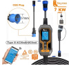Зарядка для электромобиля Type 2 7.4 кВт 32А1-фаза WI-FI Lion King Replaceabl FEYREE (FY7-32-1PH-TP2-K8-CU)