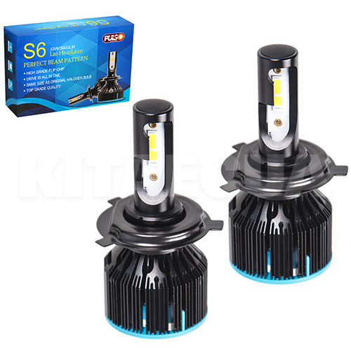 LED лампа для авто H4 12/24V 33W (компл.) PULSO (S6-H4)