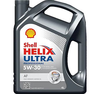 Масло моторное синтетическое 4л 5W-30 Helix Ultra Professional AF SHELL