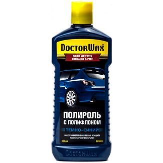 Кольоровий поліроль з воском та поліфлоном темно-синій 300мл With Carnauba Wax PTFE DoctorWax