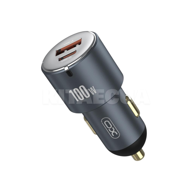 автомобільний зарядний пристрій USB+Type-C 3А XO (XO-CC47-BK) - 3